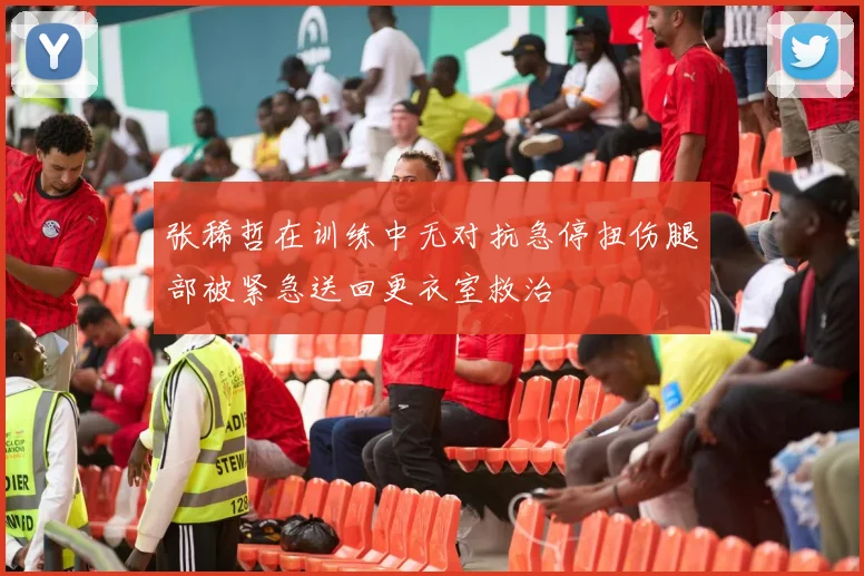 张稀哲在训练中无对抗急停扭伤腿部被紧急送回更衣室救治